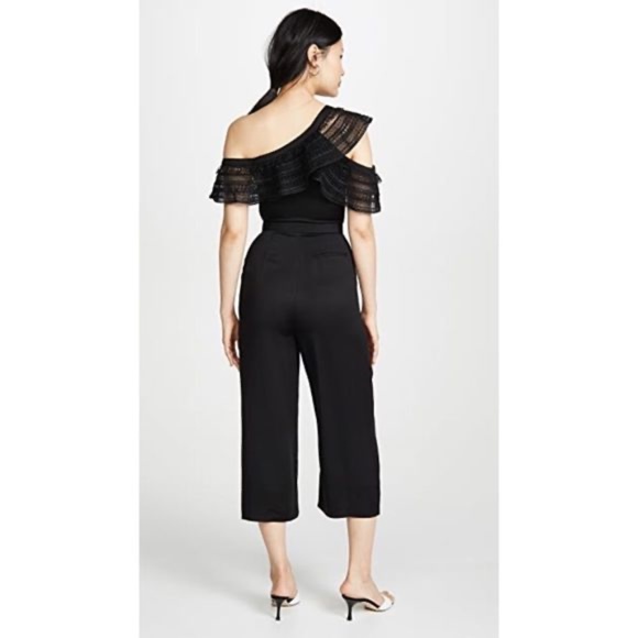 Self Portrait one shoulder Frilled Jumpsuit 6 - Picture 3 of 10